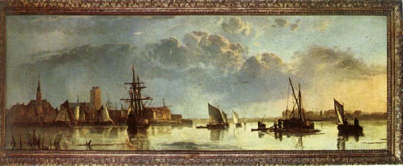 Aelbert Cuyp View on the Maas at Dordrecht oil painting image
